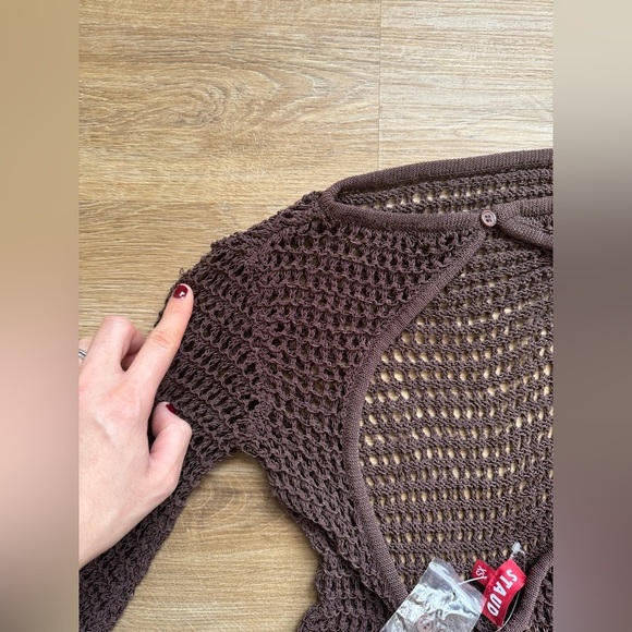 🤎NWT STAUD Lorena Brown Dress - Picture 14 of 15